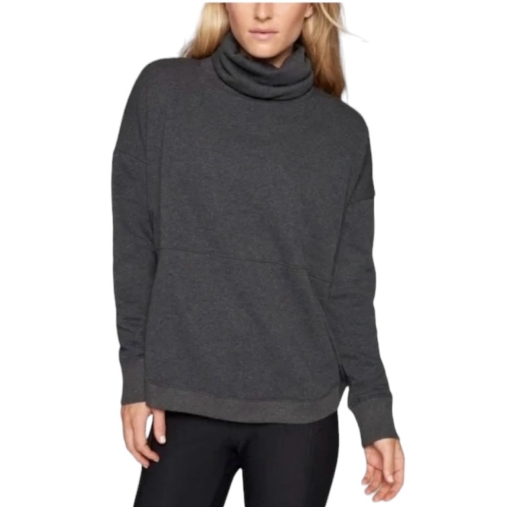 Athleta Cassis Cozy Karma Funnel Cowl Neck Fleece Sweatshirt